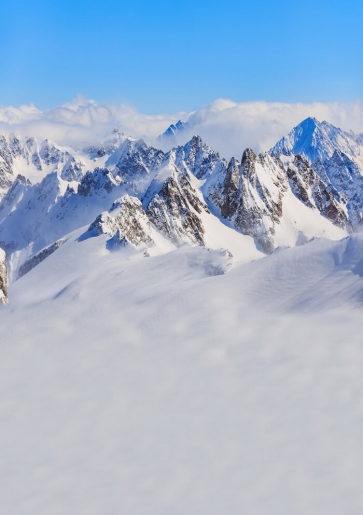 Snowy Mountain Backdrop Photography Background