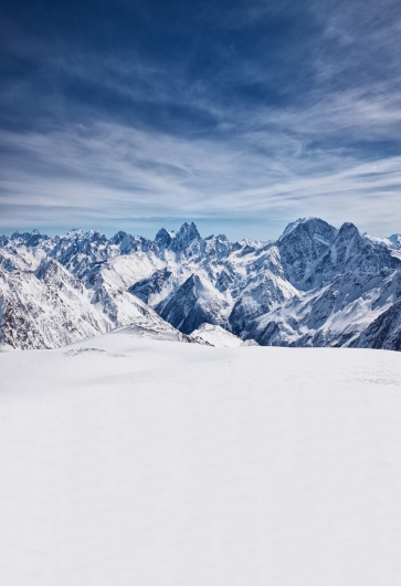 Snowy Mountain Backdrop  For Stage Photography Background