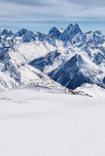 Snow Covered Mountain Backdrop Photography Background