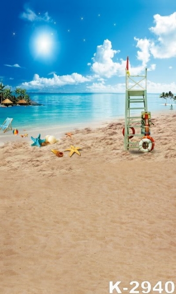 Summer Holiday Island Beach Photographic Backdrops