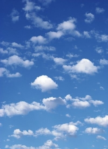 Scenic Blue Sky White Clouds Vinyl Photography Backdrops