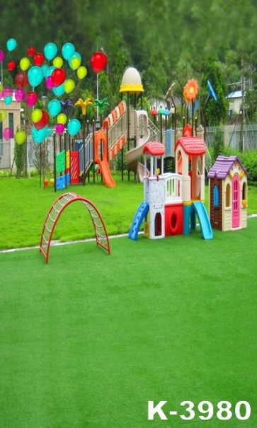 Amusement Park Meadow Kid's Vinyl Stage Backdrops