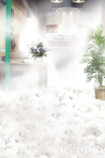 Dreamy Indoor Bright Wedding Photo Backdrops Studio Background