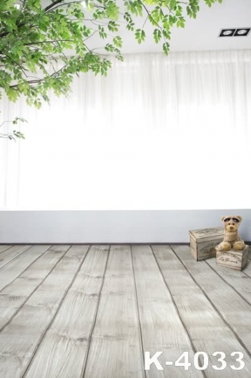 Cozy Plank Floor Plush Doll Bear Vinyl Wedding Photography Backdrops