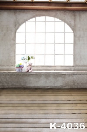 Simple Indoor Windowsill Plank Floor Wedding Studio Photo Backdrops