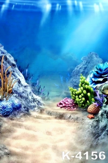Coral Under The Sea Underwater Backdrop Party Background Decoration Prop
