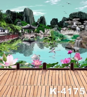 Ancient Antique Gargen Background Painted Photography Backdrops