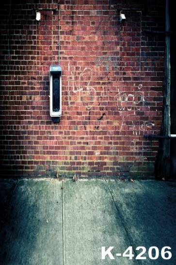 Vintage Old Red Brick Wall Backdrops Custom Background