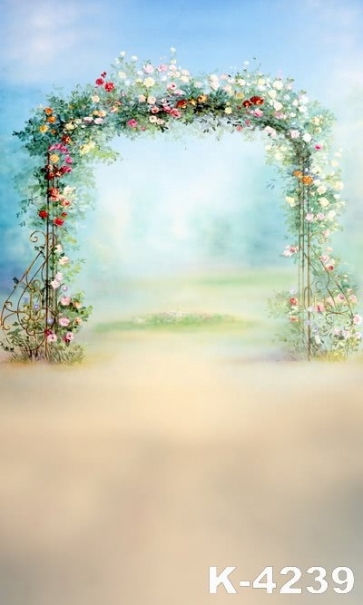 Beautiful Oil Painting Flower Backdrop Personalized Wall Backdrops