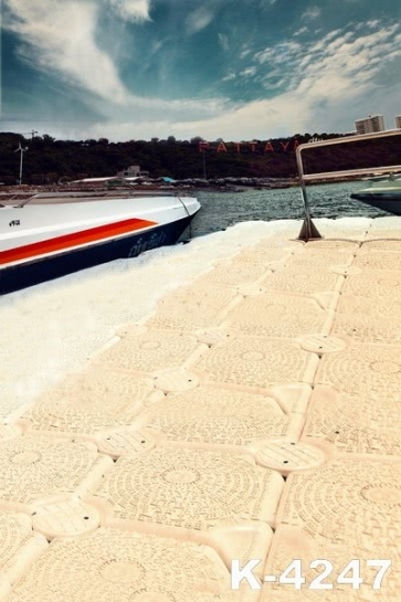 Yacht Deck for Holiday Scenic Photography Backgrounds and Props
