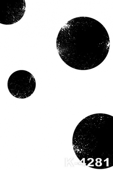 Simple Black Dots White Studio Background Personalized Backdrop