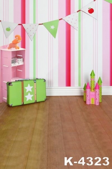 Multicolor Wall Banner Wooden Floor Newborn Photography Backdrops 