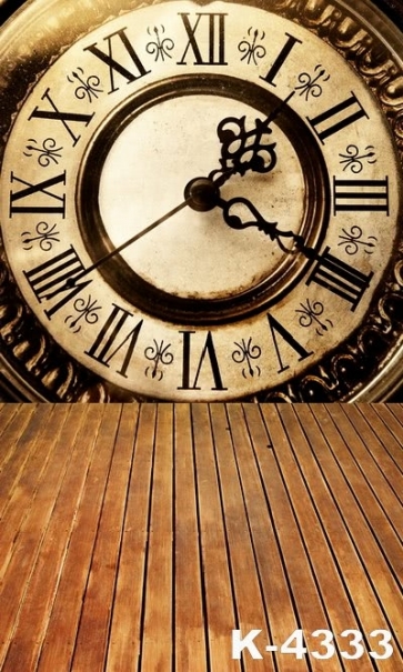 Wood Floor Clock Wood Photography Backdrop