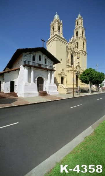 Church Building Photo Studio Backdrop Vinyl Photography Backdrops