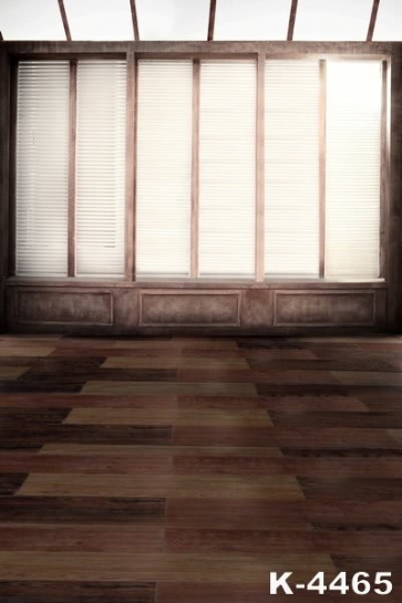 Indoor Wood  Floor Window Shades Wood Photography Backdrop