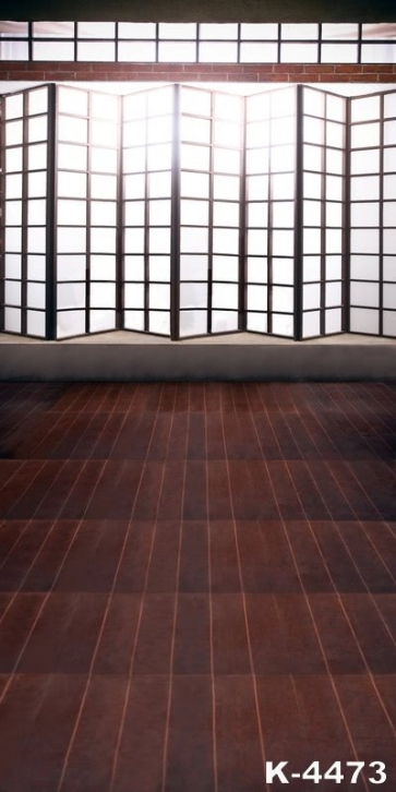 Postmodernism Wood  Floor Sliding Window Photo Drop Background