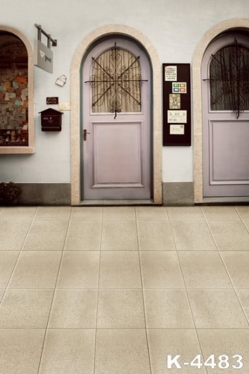 Light Purple Arched Doors Floor Tiles Easy Backdrops for Photography