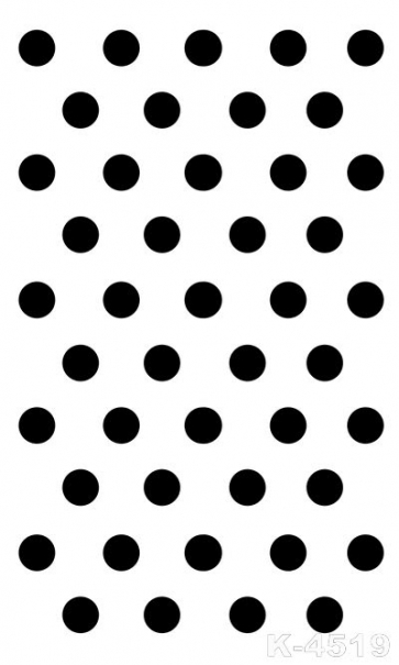 Neatly Arranged Black Polka Dots White Vinyl Personalized Backdrops