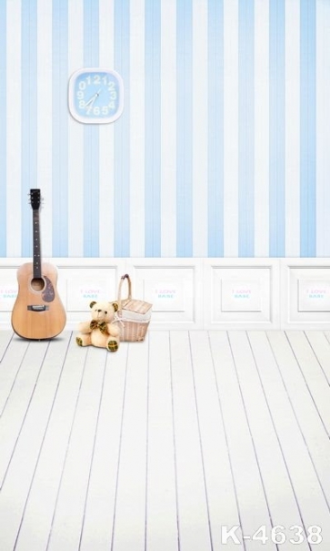 Attractive Fashion Wooden Floor Newborn Photography Backdrops 