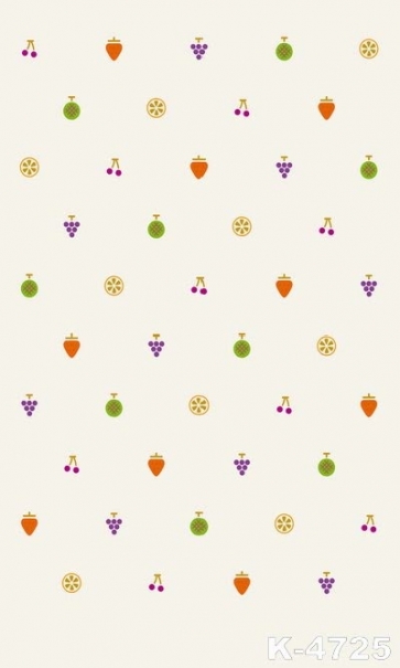 Colorful Fruits Beige Studio Background Personalized Backdrop