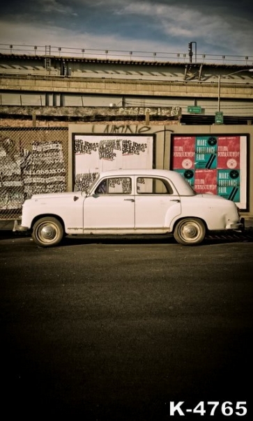 Railway White Car Building Scenic Backdrops Studio Background Vinyl Photography Backdrops