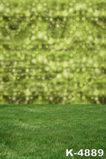 Green Grassland Fuzzy Wall Floor Props for Photography