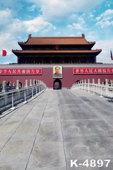 Chinese Capital Beijing Tian An Men Building Backdrops Vinyl Photography Portable Backdrops