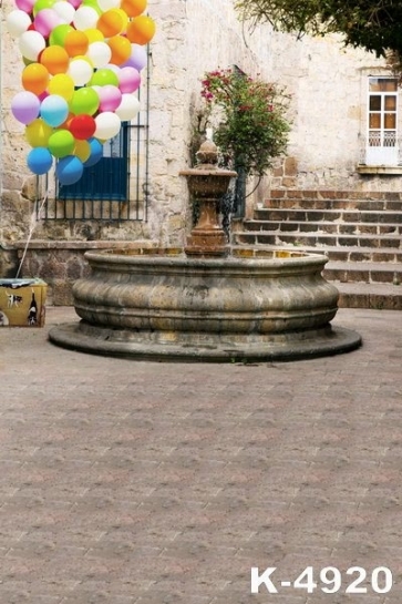 Fontana di Trevi Balloons Scenic Backdrops Vinyl Photography Backdrops