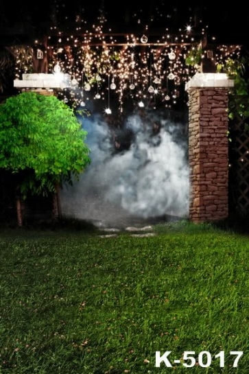Green Grass Land Courtyard Festival Photography Background Props