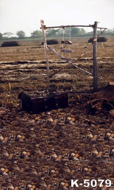 Rustic Farmland Scenic Backdrop Background for Photography