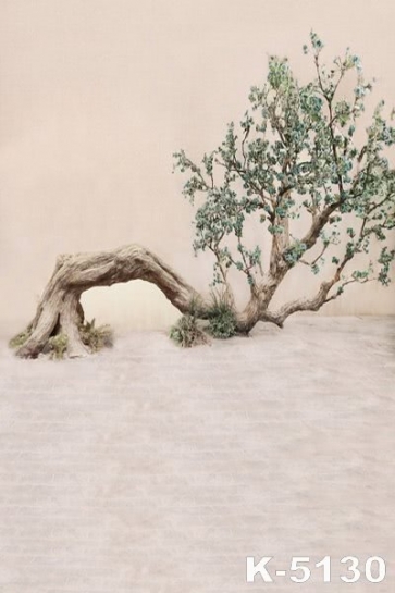 Bending Tree In Countryside Field Vinyl Backgrounds For Photography