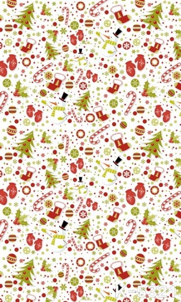 Christmas Hat Gloves Stick Boots Tree Christmas Wall Backdrops