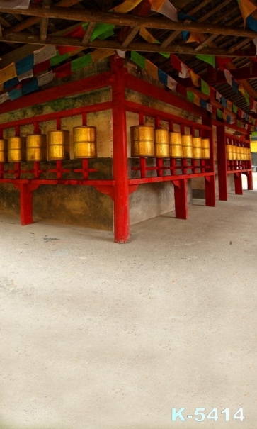 Ancient Chinese Palace Bells Building Studio Background Photography Backdrops