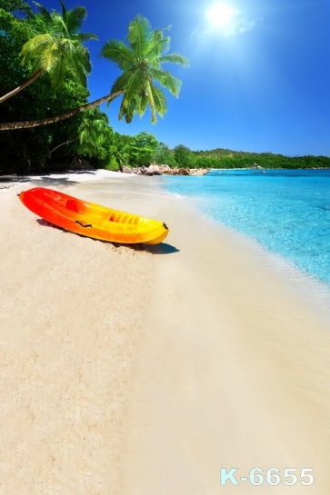 Sunny Day Summer Holiday Island Beach Professional Photo Backdrops