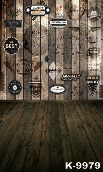 Various Tags Wooden Floor Wall Photography Background Stage Backdrop