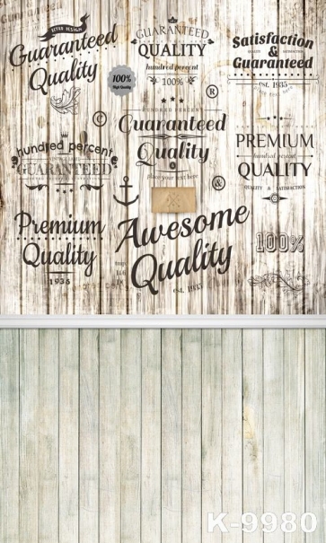  Various Word Tags Wooden Floor Wall Vinyl Stage Backdrop For Photography