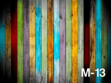 Attractive Multicolored Vinyl Wooden Photo Backdrops Baby Photography Background