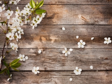 Wood Backdrop With Flowers Birthday Party Bridal Shower Photography Background