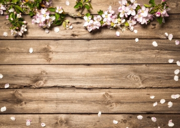 Wood Flowers Wedding Backdrop Bridal Baby Shower Photography Background