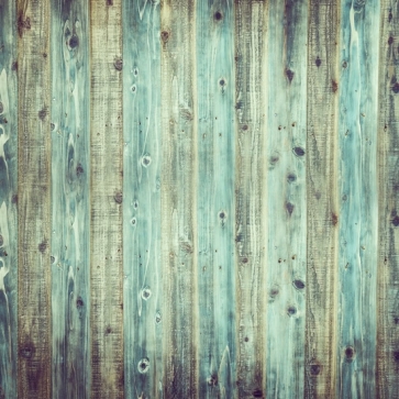 Thick Stripes Blue Vinyl Wood Grain Board Background Photography Backdrop Prop