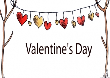 Lovely Sweetheart Heart Shape Banner Valentine's Day Backdrop