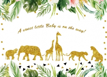 Baby Shower Safari Backdrop Party Theme Background