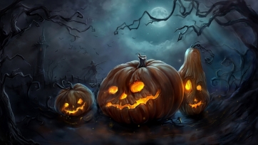 Spooky Pumpkin Theme Halloween Background Party Backdrop Decorations