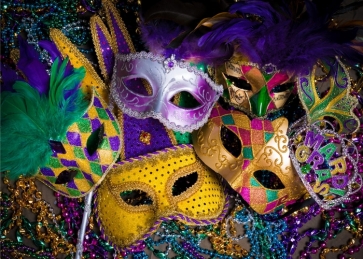 Mardi Gras Backdrop Party Wallpaper Photography Background Decorations