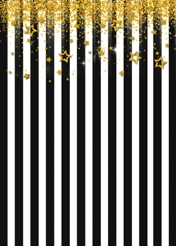 Black White Stripes Spade Backdrop Birthday Wedding Photography Party Background