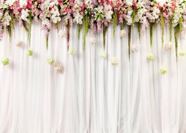 Bridal Shower Flower Wall Wedding Backdrop Studio Photography Background