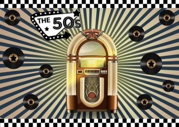 Retro The 50s Backdrop 1950s Party Photography Background