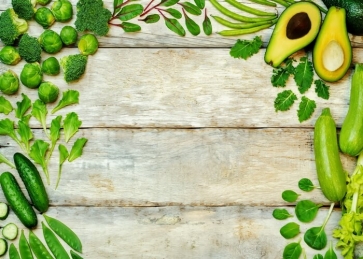 Creative Vegetables Wood Backdrop Kitchen Photography Background