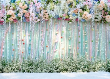  Flower Backdrop Wedding Bridal Baby Shower Birthday Party Photo Studio Photography Background