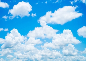 Blue Sky White Clouds Backdrop Photography Background